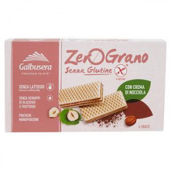 Wafer ZeroGrano senza glutine GALBUSERA nocciola 180gr