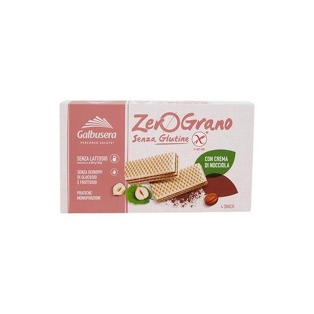 Wafer ZeroGrano senza glutine GALBUSERA nocciola 180gr