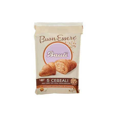 Croissant 5 Cereali BAULI con zucchero di canna 240gr conf. da 6 pezzi