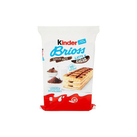 KINDER Brioss latte e cacao 280gr conf. da 10 pezzi