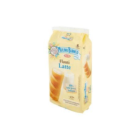 Flauti Mulino Bianco BARILLA latte 280gr conf. da 8 pezzi