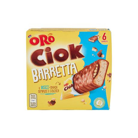 Barretta Oro Ciok SAIWA ricoperta di cioccolato al latte 162gr