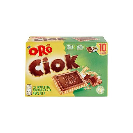 Merende Oro Ciok SAIWA cioccolato alla nocciola 250gr conf. da 10 merende