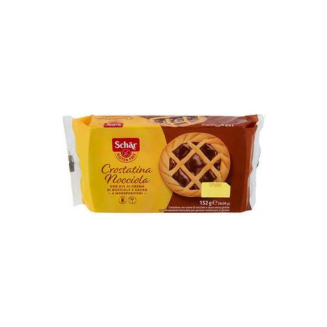 Crostatina alla nocciola SCHÄR senza glutine 152gr conf. da 4 porzioni