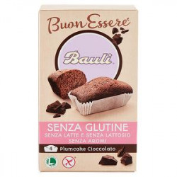 Plum Cake BAULI senza glutine al cioccolato 132gr conf. da 4 pezzi