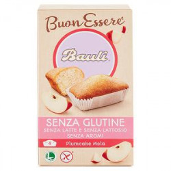 Plum Cake BAULI senza glutine alle mele 132gr conf. da 4 pezzi