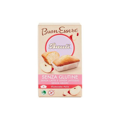 Plum Cake BAULI senza glutine alle mele 132gr conf. da 4 pezzi