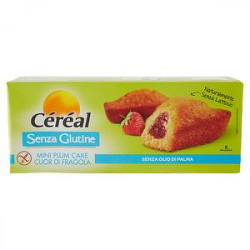 Mini plum cake cuor di fragola CÉRÉAL senza glutine 210gr