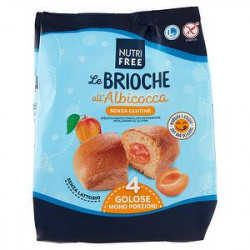 Brioche NUTRIFREE senza glutine all'albicocca 200gr conf. da 4 pezzi