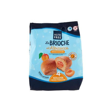 Brioche NUTRIFREE senza glutine all'albicocca 200gr conf. da 4 pezzi