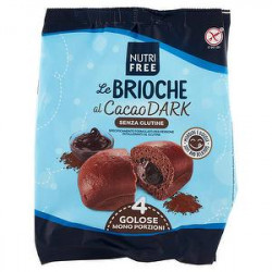 Brioche NUTRIFREE senza glutine al cacao dark 200gr conf. da 4 pezzi