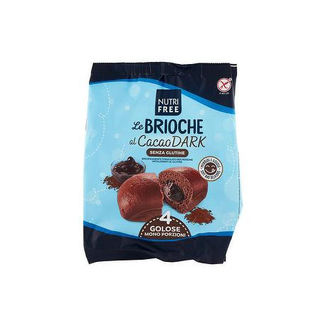 Brioche NUTRIFREE senza glutine al cacao dark 200gr conf. da 4 pezzi