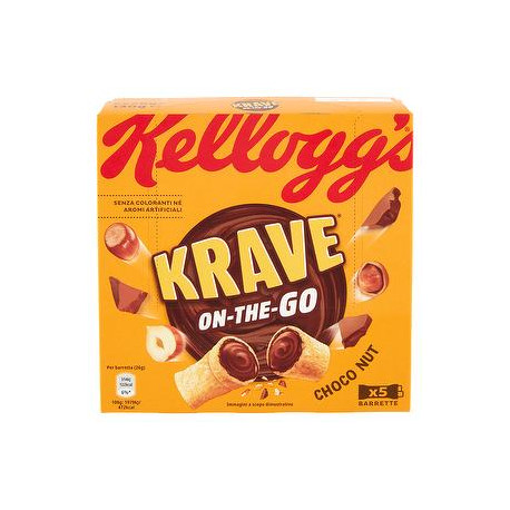 Barretta Krave on the go KELLOGG'S choco nut conf. 26gr x 5 pezzi