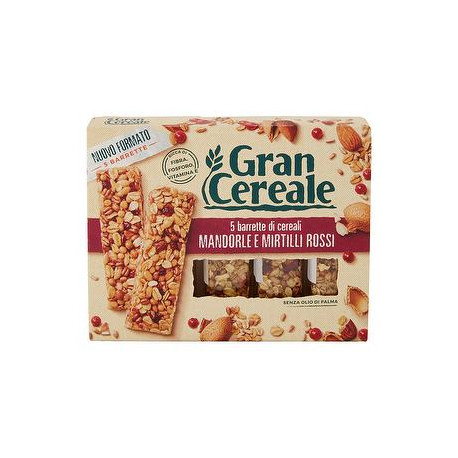 Barretta Grancereale BARILLA mandorle e mirtilli 135gr conf. da 5 pezzi