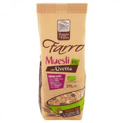 Muesli di farro bio POGGIO DEL FARRO con uvetta 275gr