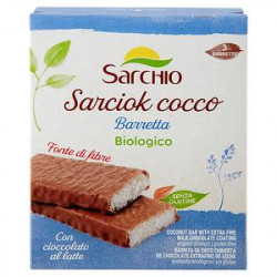 Snack Sarciok SARCHIO cocco exotic bio senza glutine 90gr conf. da 3 pezzi