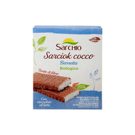 Snack Sarciok SARCHIO cocco exotic bio senza glutine 90gr conf. da 3 pezzi