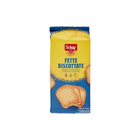 Fette biscottate SCHÄR senza glutine 260gr conf. da 3 porzioni