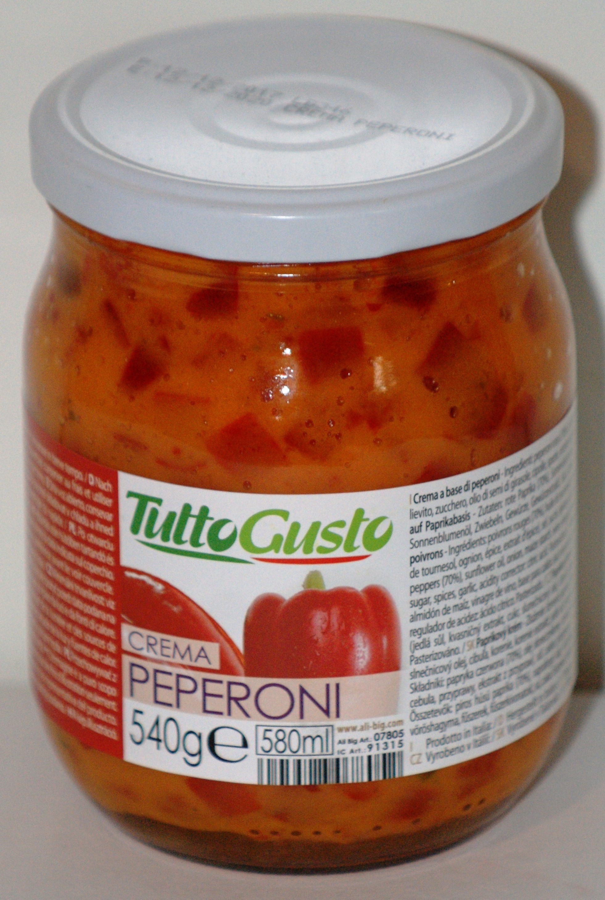 Crema di peperoni 580 gr - Spesaldo la spesa online su Roma e Lazio